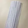 Alambre de hierro blanco recubierto de plástico de 1.5 m de largo, alambre de hierro con forma de arte en papel grande, material para flores de boda, alambre de hierro recubierto de plástico 14#16#