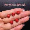 Cuentas redondas de arena roja natural de alto contenido, seis palabras, mantra, proverbios, cuentas sueltas, accesorios, agua, arena voladora, cinabrio, tamaño grande y pequeño, cinabrio rojo.