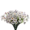 Amazon 5 Flor de Grama de Primavera Violeta Flor Artificial Flor de Água Tecido com Estampa de Seda Flor Decorativa Externa Flor Artificial Fábrica de Flores de Seda