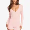 Top de yoga de manga larga transfronterizo para mujer, top de yoga con tiras cruzadas en la parte delantera, estilo ballet, versátil para deportes y fitness