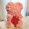 Urso de rosa em espuma de PE, flor eterna, presente de Dia das Mães e aniversário, flor artificial, 520, barraca de rua, Festival Qixi