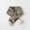 Bufanda infantil Babamama invierno gruesa cálida jacquard encantadora dulce bufanda bufanda engrosada para bebé niña bufanda