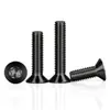 Acero Inoxidable 304 Cabeza Avellanada Negra Torx Interno Tornillos Antirrobo Tornillos de Máquina Cabeza Plana Pernos Extendidos M2-M8