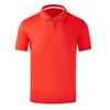 Nova Camisa Polo Masculina e Feminina de Manga Curta Color Sólida com Gola Lapela, Secagem Rápida, Tendência para Grupo Jovem, Confortável para o Verão