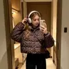 ZA AliExpress best-seller moda transfronteiriça feminina outono e inverno casual com capuz bolinhas algodão casaco