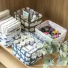 Cesta de armazenamento para necessidades diárias cesta organizadora cesta para itens pequenos de mesa caixa de armazenamento cesta de armazenamento de lona vendas diretas da fábrica