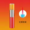 Encendedor de Lipstick Compacto de Color Degradado, Encendedor Creativo Compacto Cilíndrico a Prueba de Viento de Llama Roja con Carcasa de Aleación de Zinc