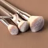 Set de Pinceles de Maquillaje Big Mac 7 Piezas 10 Piezas 15 Piezas Dorado Champán Pincel para Polvo Suelto Rubor Sombra de Ojos Pincel Corrector