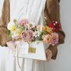 Bolsa de mão criativa para flores, bolsa de flores, caixa de flores à prova d'água, presente, cesta de flores, bolsa de mão, embalagem de flores