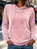 Sudadera con capucha casual de moda de terciopelo para mujer, desarrollo propio de Anuo, estación independiente de Amazon para Europa y América, 2026, cordón color óxido