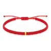 Pulsera de Oro Puro 999 con Cuentas de la Suerte, Hilo Rojo para el Año de Nacimiento, Mes Completo del Bebé, Adulto, Ceremonia de Apertura, Joyería de Oro, Regalo Casual