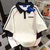 Camiseta de Manga Corta con Cuello Polo Estilo Coreano para Hombres y Mujeres, Verano, Corte Holgado, Estilo Simple y Fresco, Top de Pareja Moderno y Cómodo, Estilo Ins