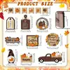 Decoración de Bandeja en Capas de Otoño Decoración de Granja de Calabazas Decoraciones de Mesa con Hojas de Arce de Otoño Decoraciones para el Hogar