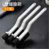 Cepillo para espacios estrechos, cepillo para grietas de piso de baño, cepillo de limpieza multifuncional para azulejos de baño, cepillo para pisos específico para inodoro sin puntos ciegos