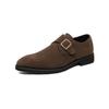 Zapatos de Cuero de Caña Baja Cuatro Estaciones 2025 Zapatos Casuales de Punta para Caballero Versátiles sin Cordones Zapatos para Hombre Talla Grande Gamuza Zapatos de Noche Modernos