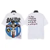 Moda Americana Transfronteriza Hellstar Serie Hellstar Camisetas Casuales de Algodón Impresas para Hombres y Mujeres Verano Sueltas de Manga Corta