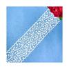 Nuevo encaje de seda de leche blanca encaje bordado soluble en agua código de barras diadema DIY accesorios para ropa de niños al por mayor 6 cm