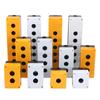 Caja de Botones de Control Bx1-22 25 de 1 Orificio (Caja vacía) Caja de Parada de Emergencia con Luz Indicadora a Prueba de Polvo e Impermeable de 23456 Agujeros