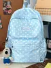 Nueva Mochila Shuai Mijia de Gran Capacidad y Aspecto Moderno con Diseño Casual Estampado, Adecuada para Estudiantes de Secundaria y Preparatoria, con Lunares