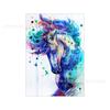 Fornecimento do fabricante: Pintura em Tela sem Moldura de Cavalo em Aquarela, Arte em Tela de Animal, Pintura Decorativa para Sala de Estar, Dropshipping, Simples e Luxo Leve