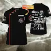 Camiseta de Moda de Verão Personalizada para Negócios de Barbeiro Estampa 3D Camiseta Neutra Casual Respirável Manga Curta