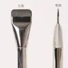 Nuevo pincel de base de una línea cabeza plana ultrafina corrector de piel desnuda impecable pincel de maquillaje en polvo sin costuras portátil en stock