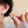 Aretes de Aguja de Plata S925 Zircón Estrella Azul Aguja de Plata Temperamento Femenino Aretes Sensación Cool 2024 Nueva Joyería para la Oreja