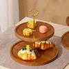 Soporte de Exhibición para Mesa de Postres Chino Adornos Bandeja para Pastel de Compromiso Soporte para Postres de Múltiples Capas Bandeja de Té Mesa para Hora del Té con Comida Fría