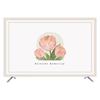 Tela Cubierta de Polvo para TV Estilo Crema para Televisores de 55 Pulgadas, 65 Pulgadas, 75 Pulgadas, Modelo de Pared Floral Tulipán, Nuevo Modelo 2026