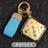 Oro Puro 999 Princesa Por Favor Hazte Rico Hazte Rico Colgante de Oro Bolsa para Teléfono Móvil Llavero Tienda de Actividades Souvenir