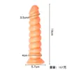 Dildo Espiral Roscado, Juguete Sexual de Comercio Exterior Estilo Semental Extra Grande al por Mayor, Dispositivo de Masturbación Anal, Herramienta de Empuje, Pene Artificial