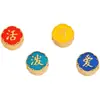 Pu Zuoqiang Conservación del Color Regalo de Luna Llena para Bebé Accesorios DIY Vibrantes y Lindos de Oro de Arena Vietnamita Pulsera Cuerda Roja para Hombres y Mujeres