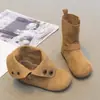 Botas Birkenstock para Niña 2026 Otoño Nuevo Estilo Uso Bidireccional Botas Acogedoras Meilade para Niña Botas Martin de Caña Media Modernas