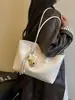 Bolsa de Palha Tecida de Moda para Mulheres para Comércio Exterior Transfronteiriço, Nova Bolsa de Ombro Casual Tendência 2026, Bolsa de Ombro Grande Capacidade para o Dia a Dia para Mulheres