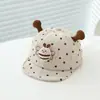 Gorra Infantil de Primavera y Otoño con Lunares y Pico de Pato Linda Gorra de Béisbol con Borde Suave de Abeja 3D Sombrero de Sol para Bebé