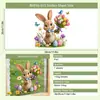 Flores de Páscoa Pássaros Borboletas Ovos de Páscoa Coelhos Decorações Adesivos Estáticos para Porta de Vidro Armário Janela Atmosfera Floral