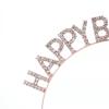 Feliz cumpleaños, corona de cumpleaños, accesorios para la cabeza de fiesta, aleación, accesorios para el cabello de boda para mujer, diadema al por mayor