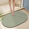 Alfombrilla de entrada al baño de lodo de diatomeas color sólido puerta de baño tela tecnológica absorbente antideslizante alfombrilla de baño de lodo de diatomeas