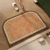 Alfombrillas de Piso Retro para Cocina Resistentes a Manchas y al Desgaste Alfombrillas Domésticas Absorbentes de Agua de Secado Rápido Antideslizantes Alfombra para Mesa de Café de Sala de Estar Alfombrillas para Pies de Barro Diatomeas