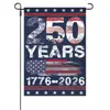 2026 Fronteira Estados Unidos 250º Aniversário Bandeira de Jardim Celebração de Aniversário Comemoração América 250º Aniversário