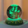 Ramo Bola de Cristal Luminosa Tulipán Luz de Noche Adorno Regalo para Cumpleaños de Niñas Regalo para Mejores Amigas Regalo para el Festival Qixi para Novia