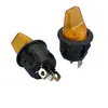 Rocker de lámpara redondo 12V-220V lámpara LED roja amarilla azul verde interruptor rocker de trípode apertura 20MM