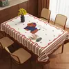 Mantel de Dibujos Animados Divertido Impermeable y a Prueba de Aceite 2025 Lujo Ligero Atmósfera de Gama Alta Lavable Rectangular Alfombrilla Protectora para Mesa
