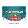 Tela de Fondo Navideño Transfronteriza Personalizada Bandera de Jardín Pareja Cortina de Puerta Pancarta Navideña Bandera de Fiesta para Puerta Decoración