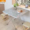 Mesa Plegable Mesa de Comedor Mesa de Comedor Portátil para Dormitorio Mesa Auxiliar Doméstica Simple para 4 Personas 2 Hogares Pequeños