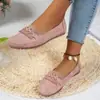Mocasines de Moda para Mujer, Verano Nuevo Estilo Europeo y Americano, Mocasines Planos Slip-On de Talla Grande