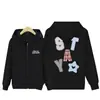 Sudadera con capucha de talla europea transfronteriza "Quédate en nuestra casita" con cremallera, moda Kpop con el mismo diseño