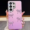 Funda para teléfono Samsung S26ultra dopamina lazo DIY S25FE diamante estrella A57 cubierta protectora con tacto de piel