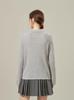 [Con Seda de Morera Cachemir] Cardigan Chaqueta de Punto para Mujer, Sencillo y Versátil, con Toque de Lujo, para Primavera y Otoño