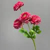 Flores Artificiales Peonías Estilo Chino Realistas de Gama Alta al por Mayor Flor Individual Grande Tallo Único Rosa Azul Ceremonia de Boda Decoración de Boda Flor Falsa